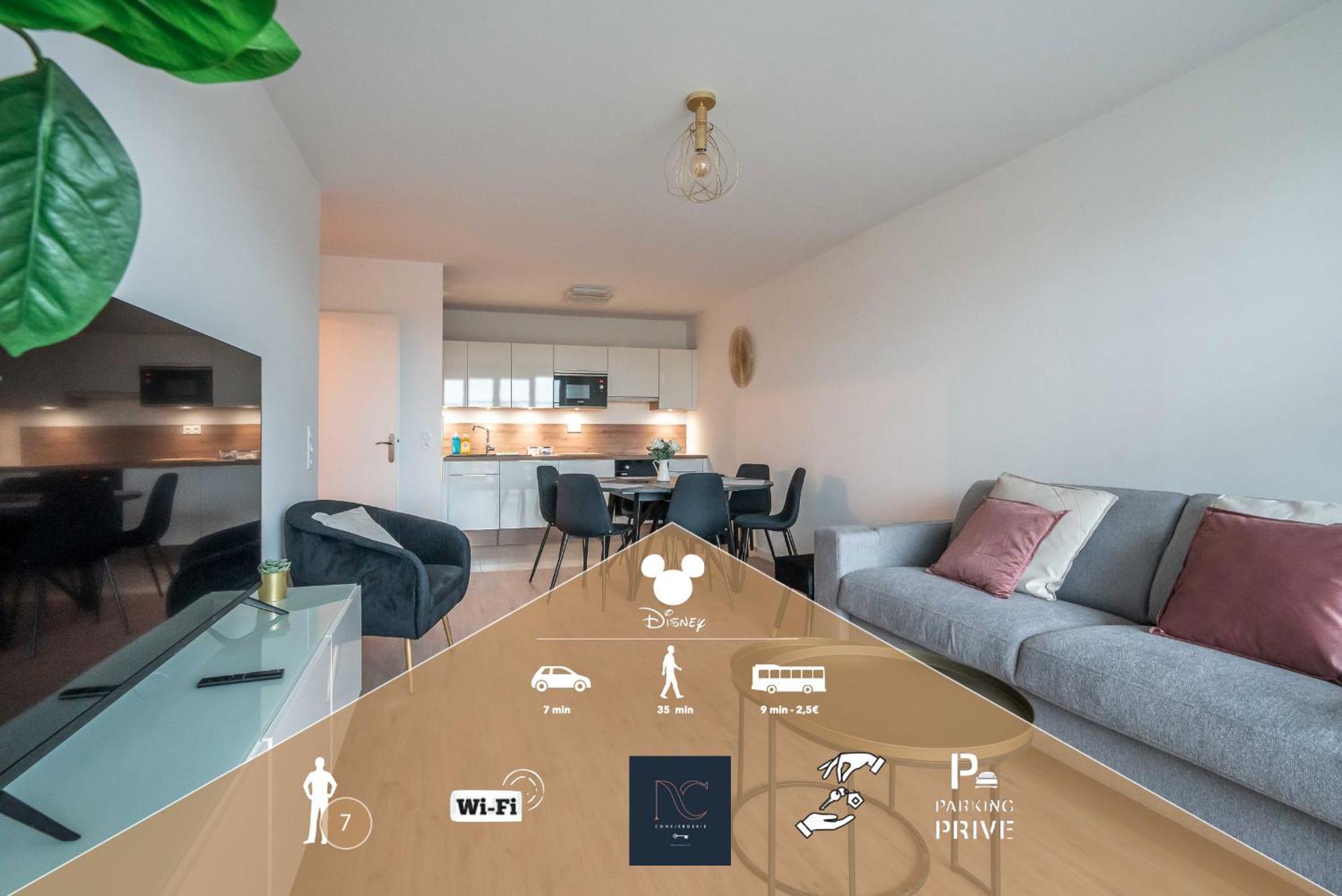 *Disneyland-Paris* 7Pers, Wifi, Netflix, Parking 塞里斯 外观 照片